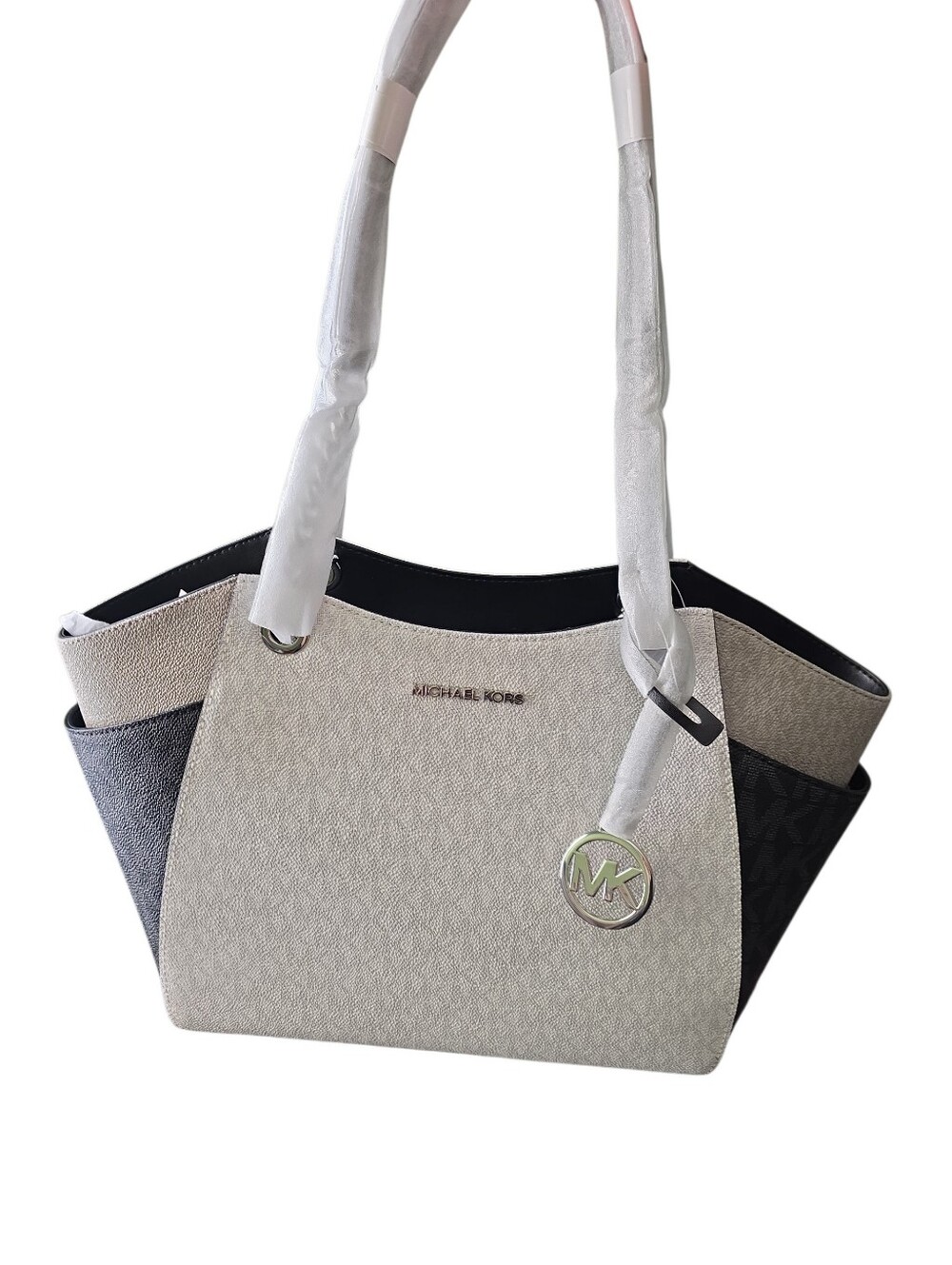 Michael Kors Color Block Signature Logo Tote - New